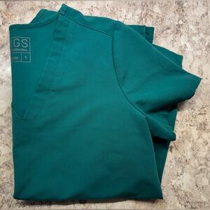 Figs Hunter Green Casma Top